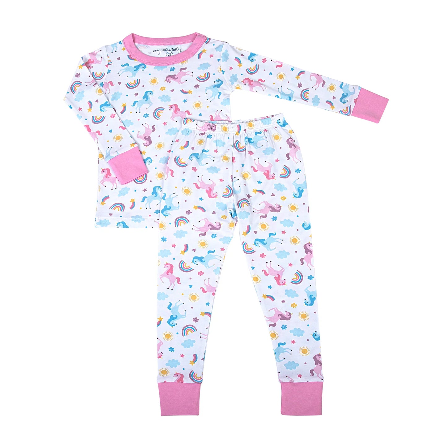 Unicorn Magic Long Pajamas- Pink