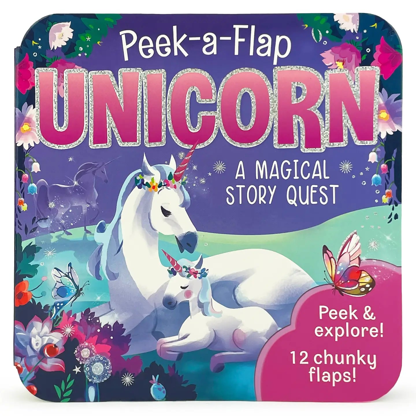 Unicorn Peek-A-Flap Interactive Board Book