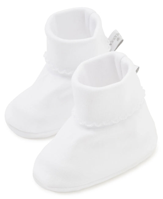 White Kissy Basics Booties