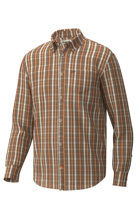 Youth Hadley Brushed Button Down Clover Plaid