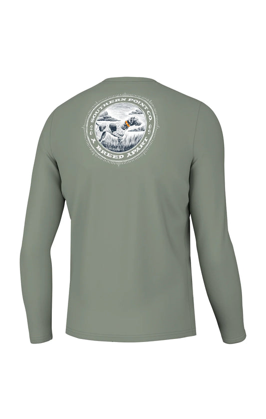 Youth Circle Greyton Long Sleeve Tee Sea Spray