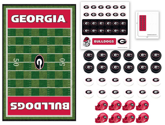 Georgia Bulldogs Checkers Board Game