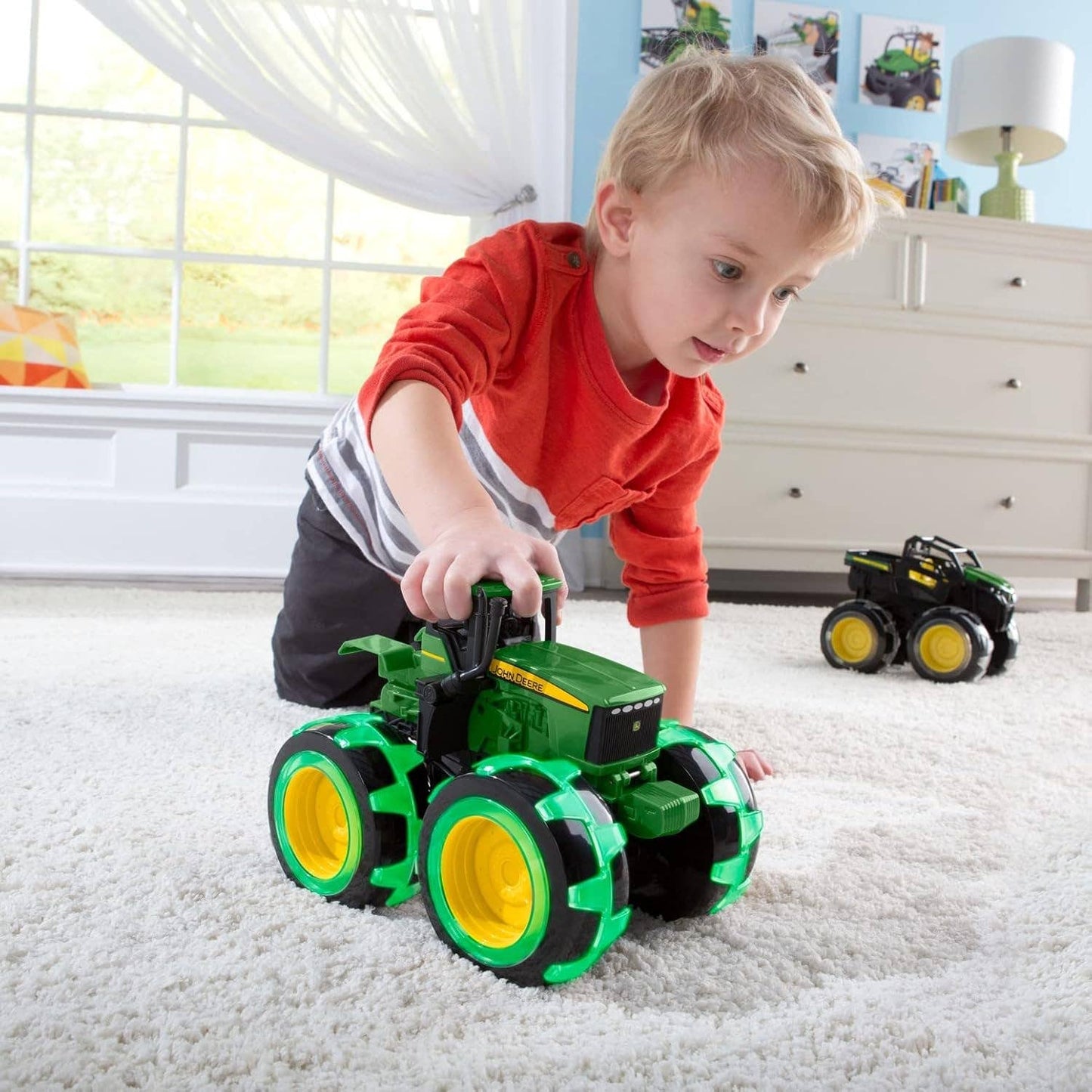 TOMY John Deere Tractor - Monster Treads Lightning Wheels