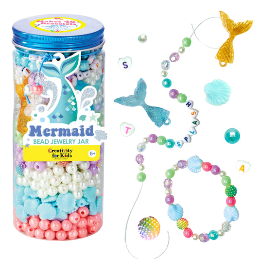 Bead Jewelry Jar Mermaid