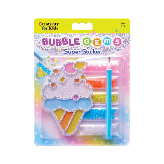 Bubble Gems Super Sticker Diamond Painting Kit - Ice Cream
