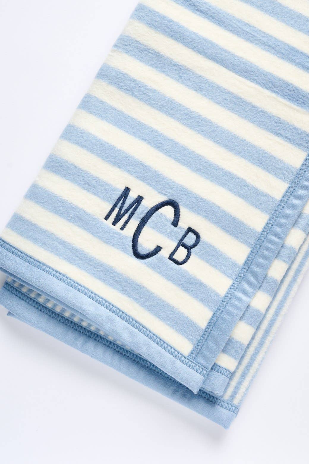 Sweet Pea Stripe Fog Mini Blanket