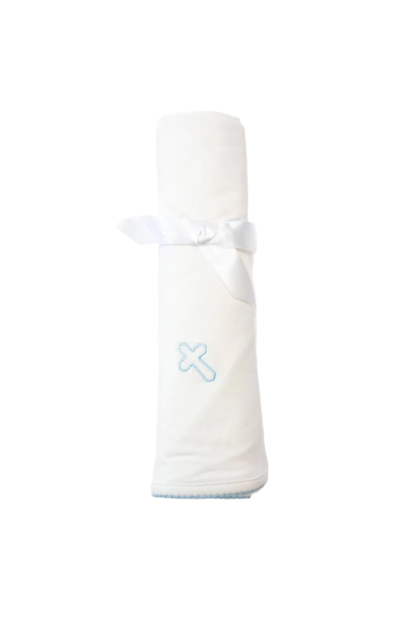 Blue Cross  (Easter/Baptism/Christian) Embroidered Blanket