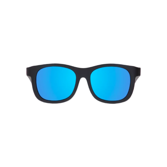Jet Black Polarized Navigator | Cobalt Mirrored Lens