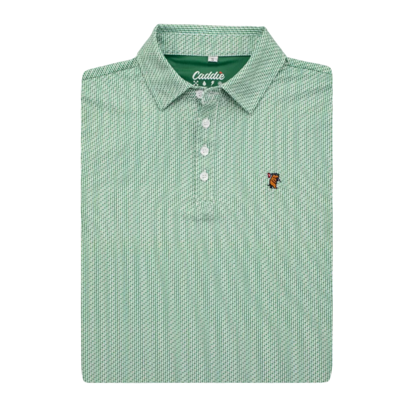 Caddie Green Tee Polo