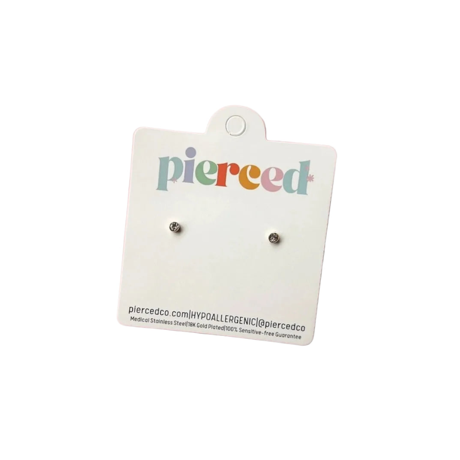 Tiny Diamond Earrings