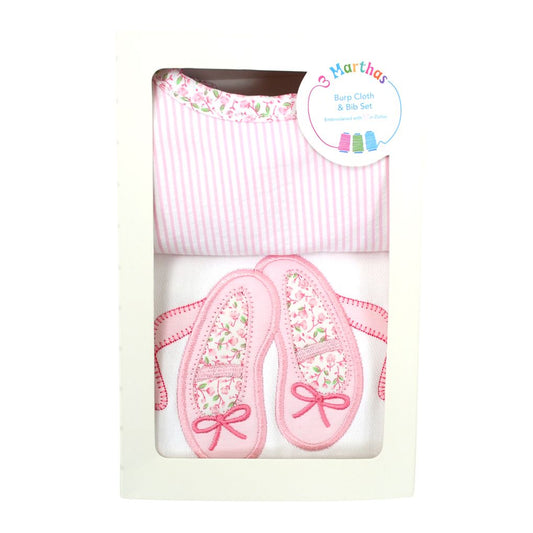 Ballet Shoes Bib & Burp Box Set