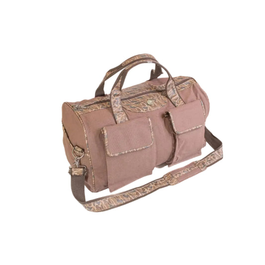Shot Shell Brown Waxed Canvas Old School Camo Weekender Bag