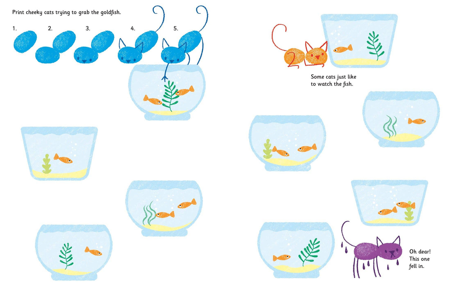 Fingerprint Activities Cats & Dogs: Usborne