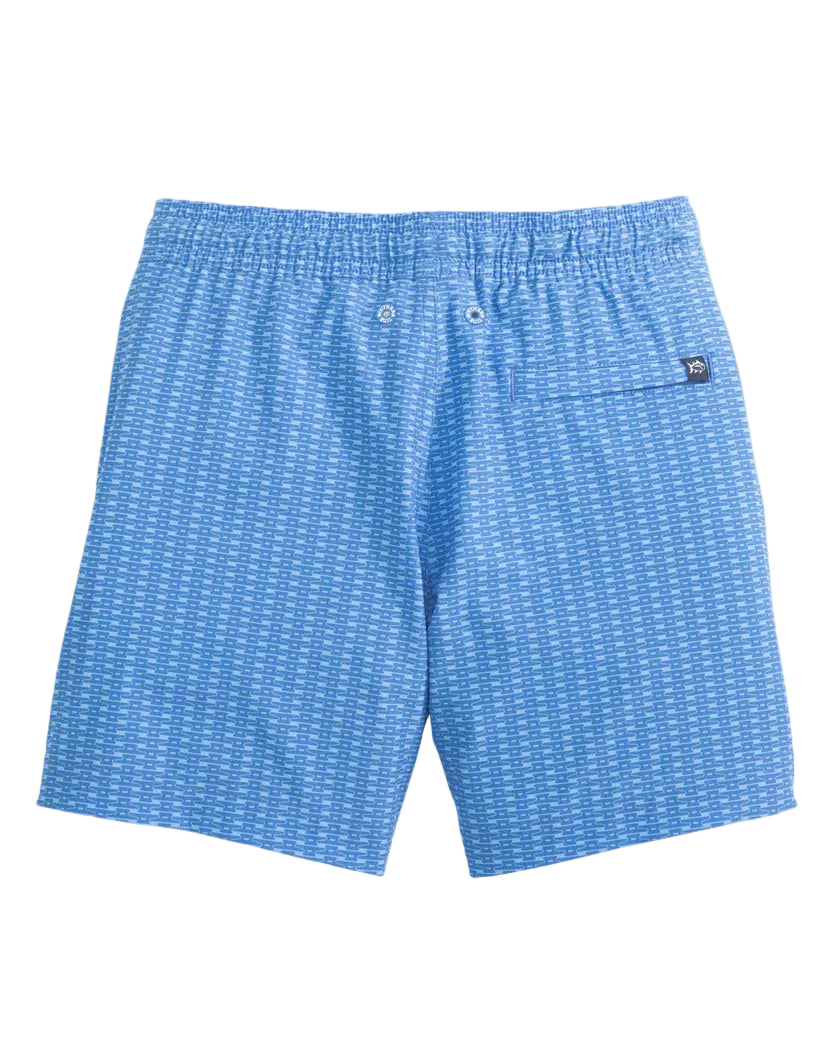 Boys Pop Lock & Dock It Maritime Swim Trunk - Blue Stream