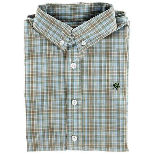 Performance Roscoe Button Down - Brownstone