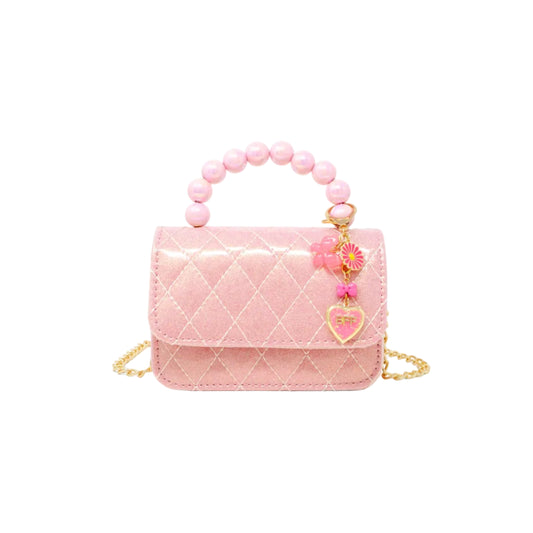 Quilted BFF Blossom Pearl Handle Handbag