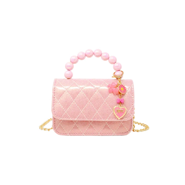 Quilted BFF Blossom Pearl Handle Handbag