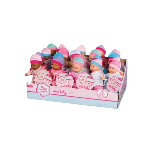 My Sweet Baby 6" Mini Babies Assorted Skin Tones Dolls