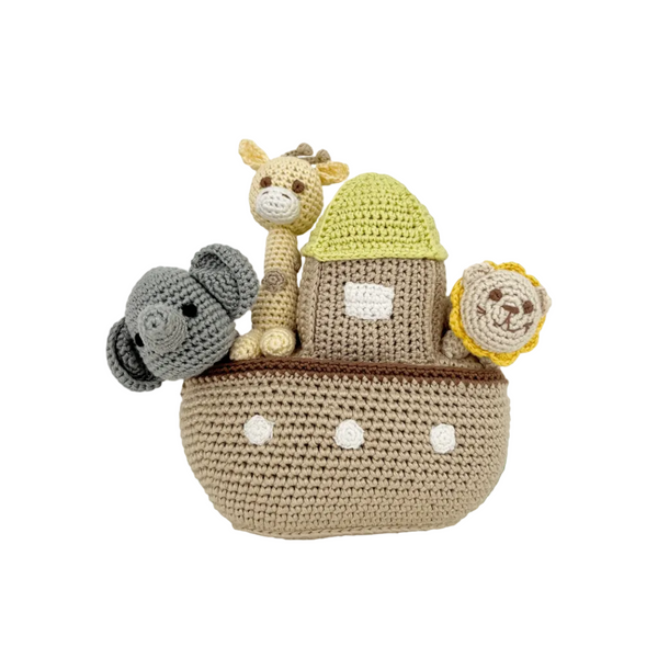 Noah's Ark Bamboo Crochet Keepsake Toy
