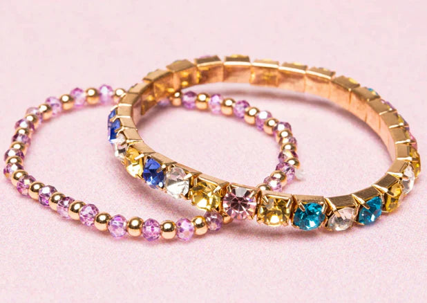 Boutique Glitz & Glam Bracelets, 2pc