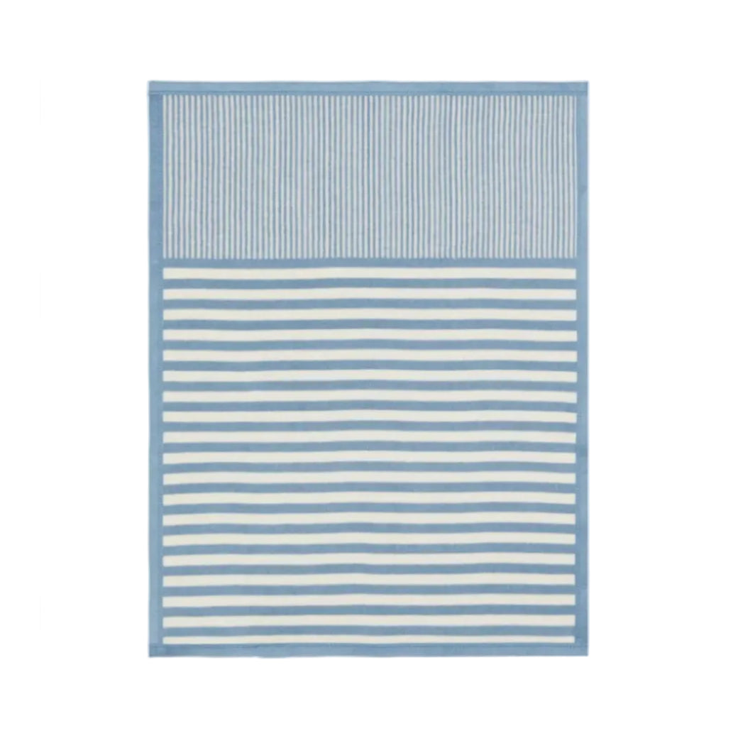 Sweet Pea Stripe Fog Mini Blanket
