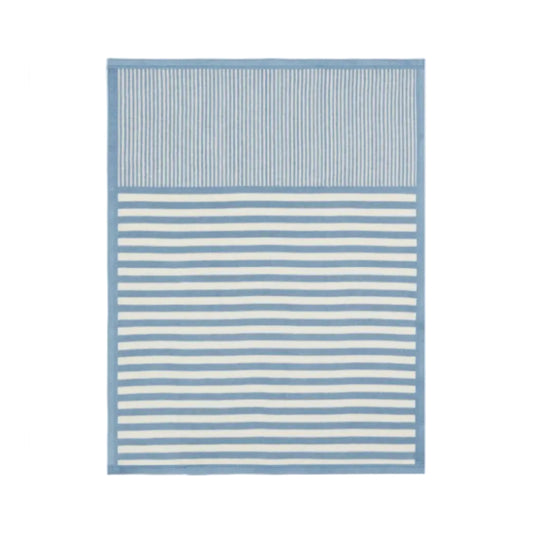 Sweet Pea Stripe Fog Mini Blanket