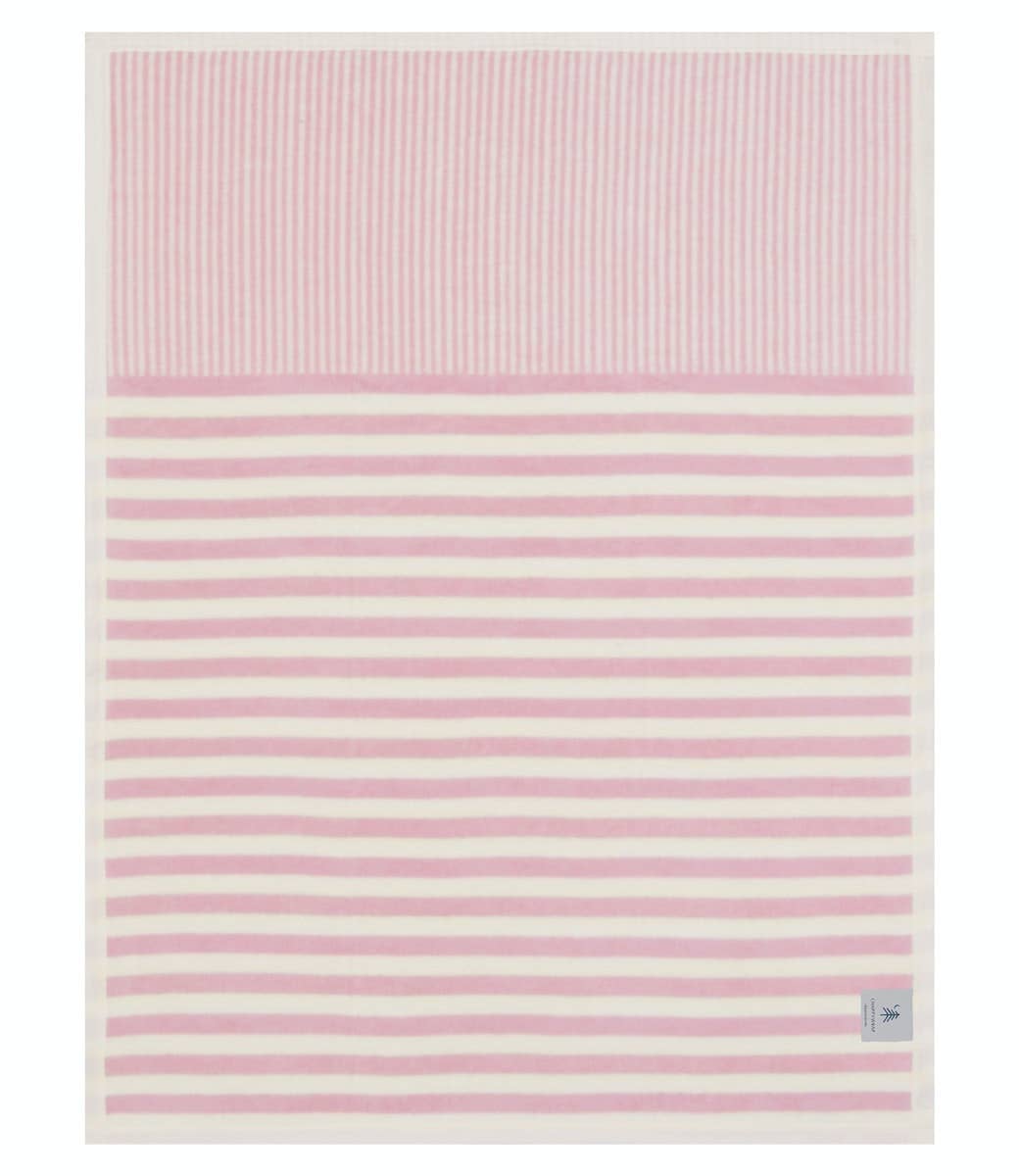 Sweet Pea Stripe Blush Mini Blanket