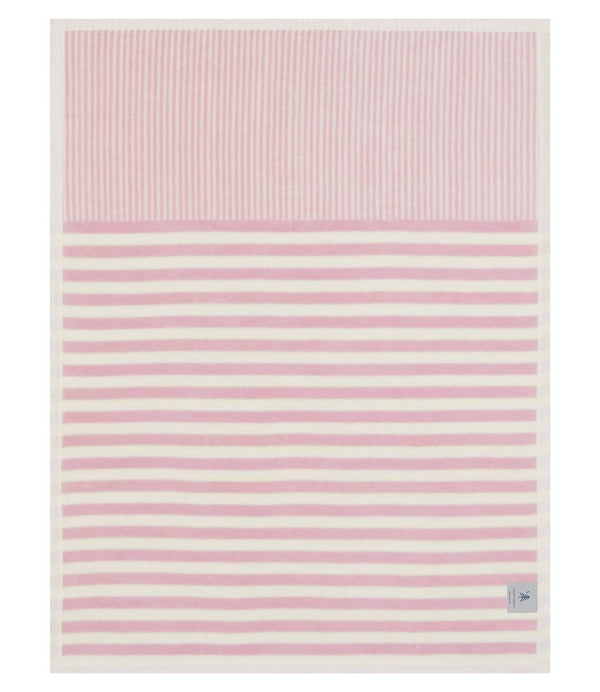 Sweet Pea Stripe Blush Mini Blanket