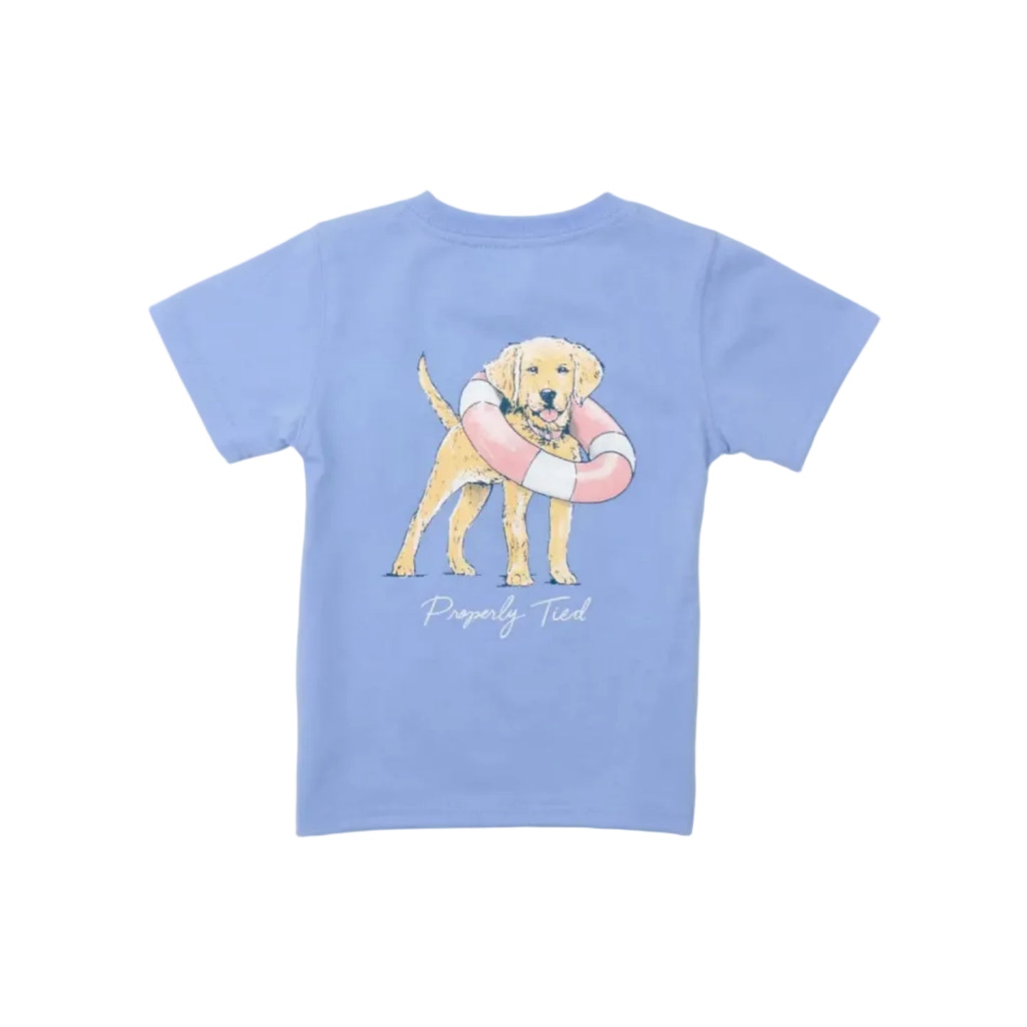 Girls Lifeguard Pup SS - Light Blue