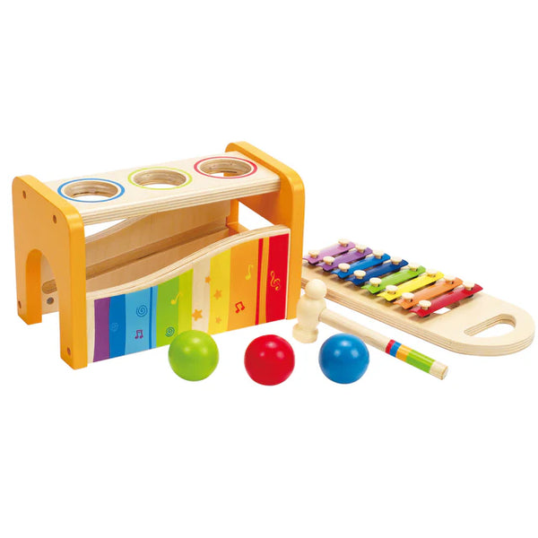Hape Pound & Tap Bench - Musical Toy w/ Xylophone For Toddlers