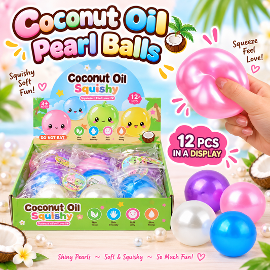 Pearl Coconut Oil Ball Squishy