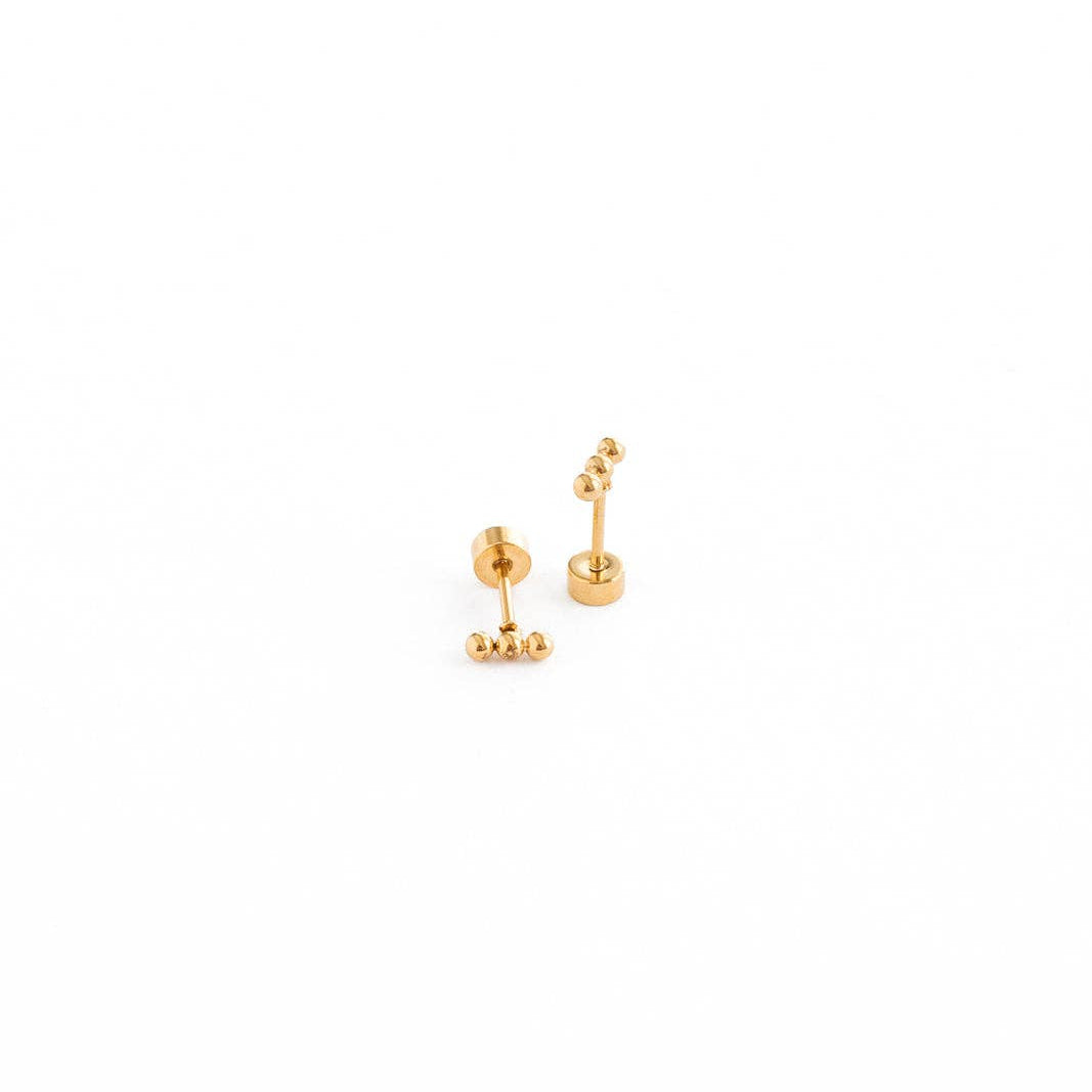 3 Dot Stud Earrings