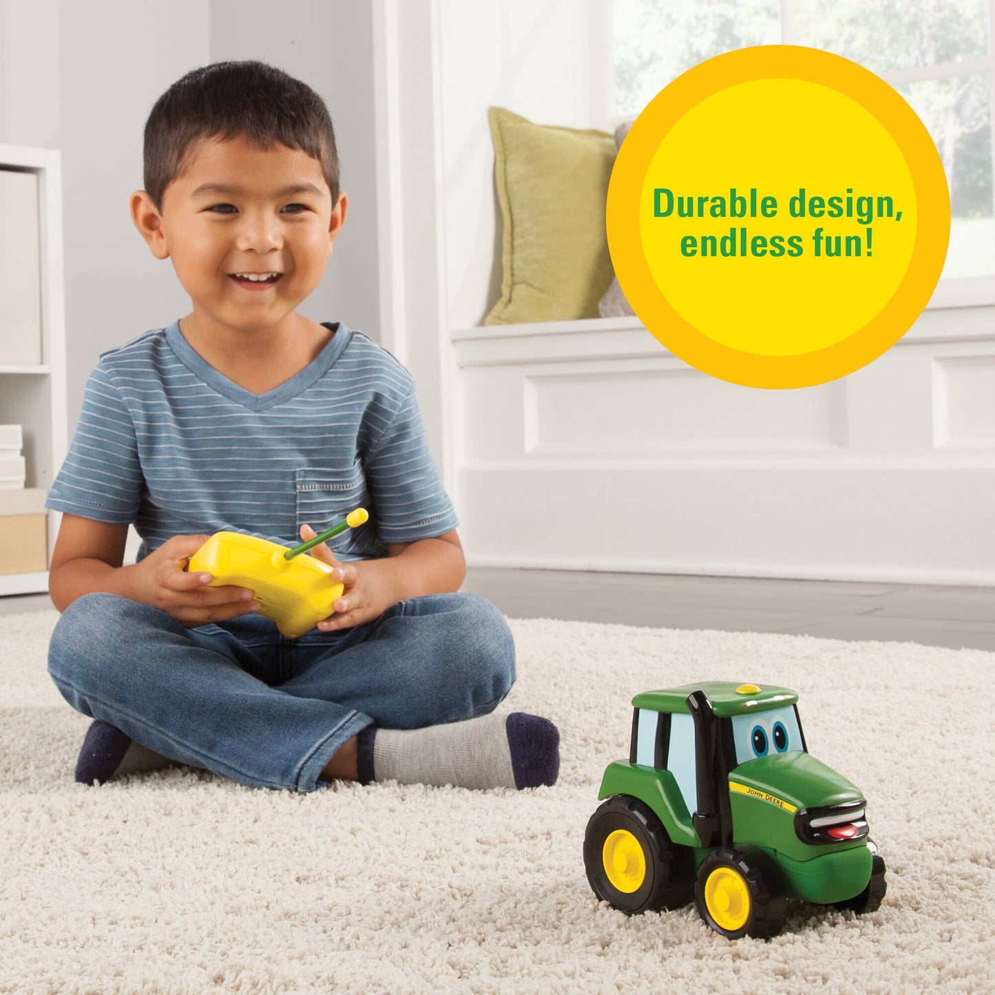 TOMY John Deere Radio Controlled Johnny Tractor Toy