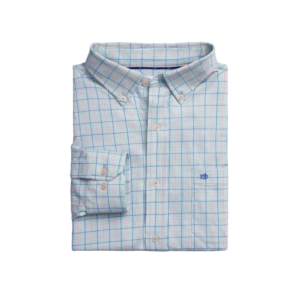 Coastal Breeze Edisto Island Plaid Sport Shirt - Gulf Shore