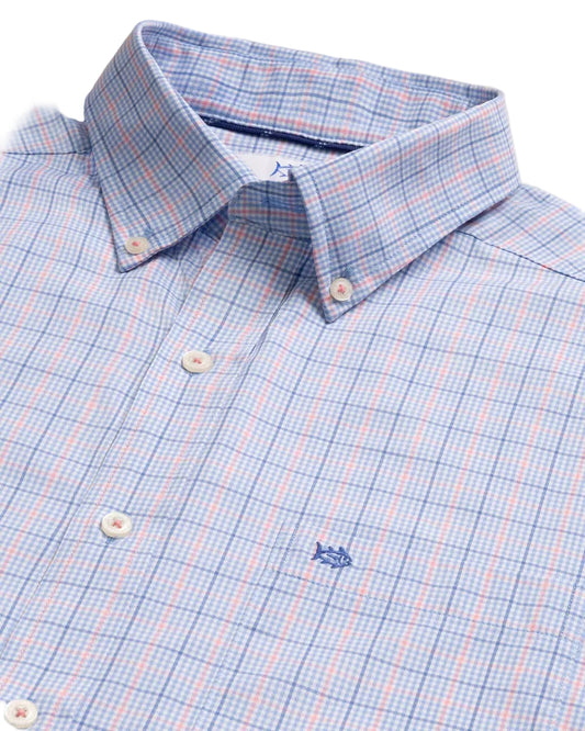 Coastal Breeze South Beach Plaid Sports Shirt - Ocean Channel