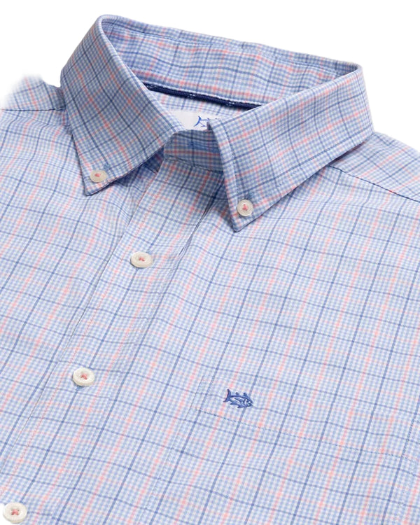 Coastal Breeze South Beach Plaid Sports Shirt - Ocean Channel