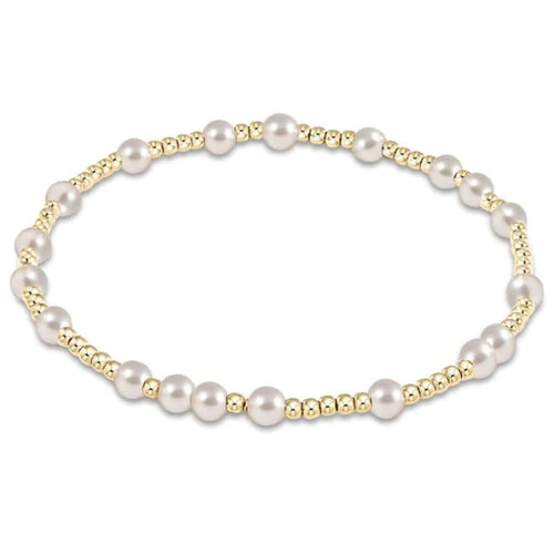 egirl Hope Unwritten 4mm Bead Bracelet Pearl