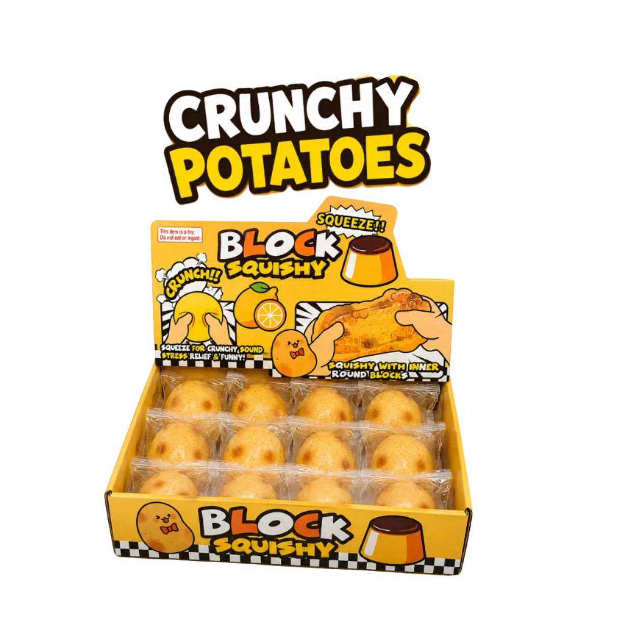 Crunchy Potatoes ASMR Crunch Squishy Stress Toy