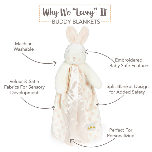 Blossom Bunny Dot Buddy Blanket