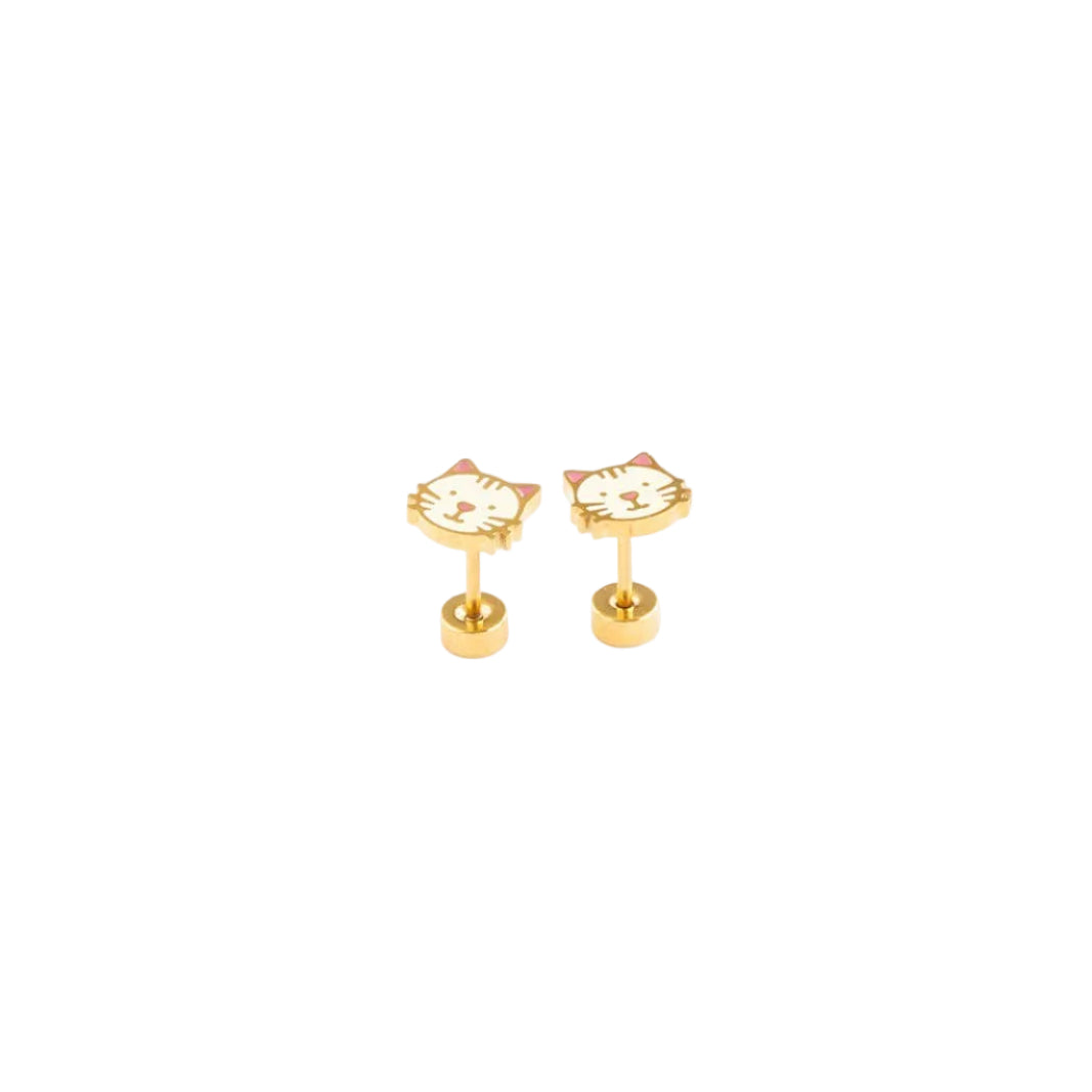 Cat Stud Earrings