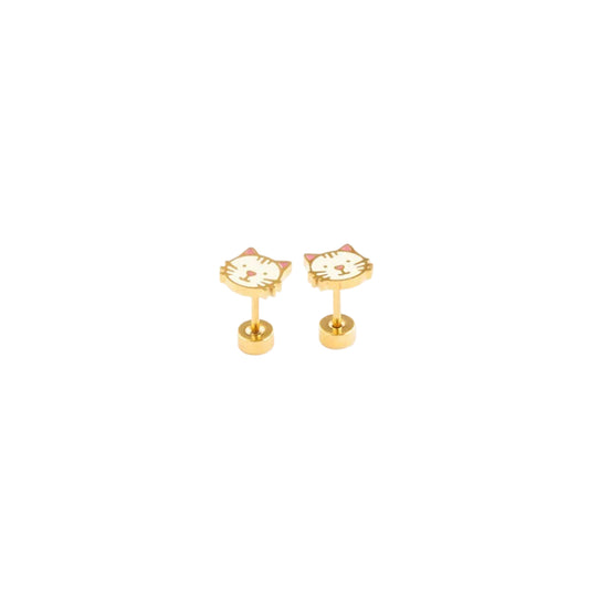 Cat Stud Earrings