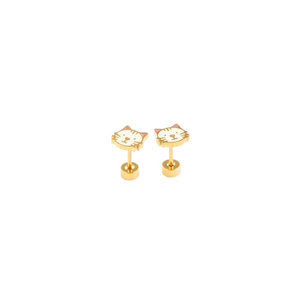 Cat Stud Earrings