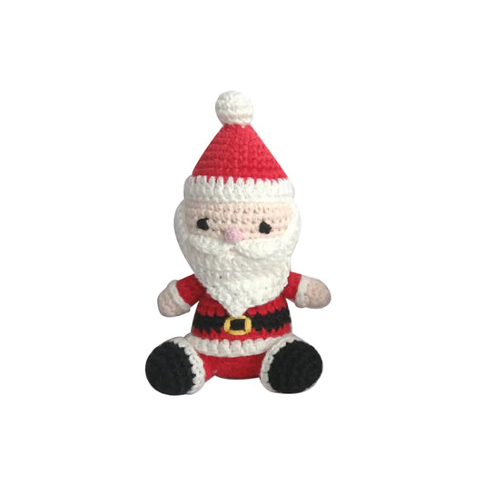 Santa Hand-Crochet Rattle