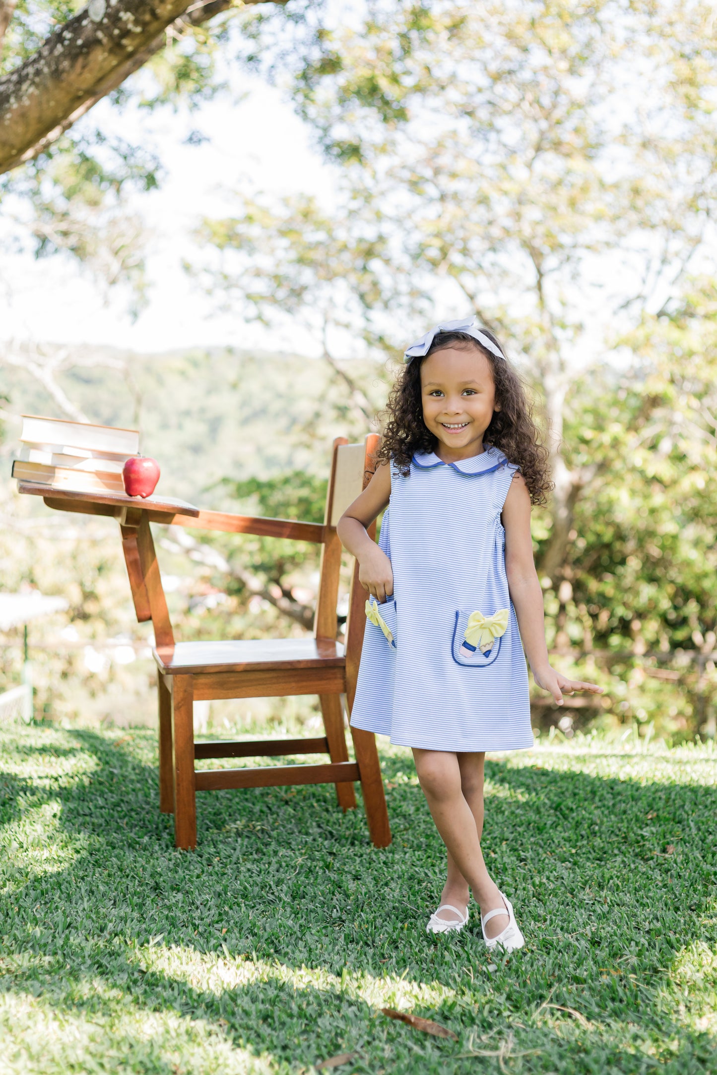 Pencil Sarah Jumper, Periwinkle Bitty Knit