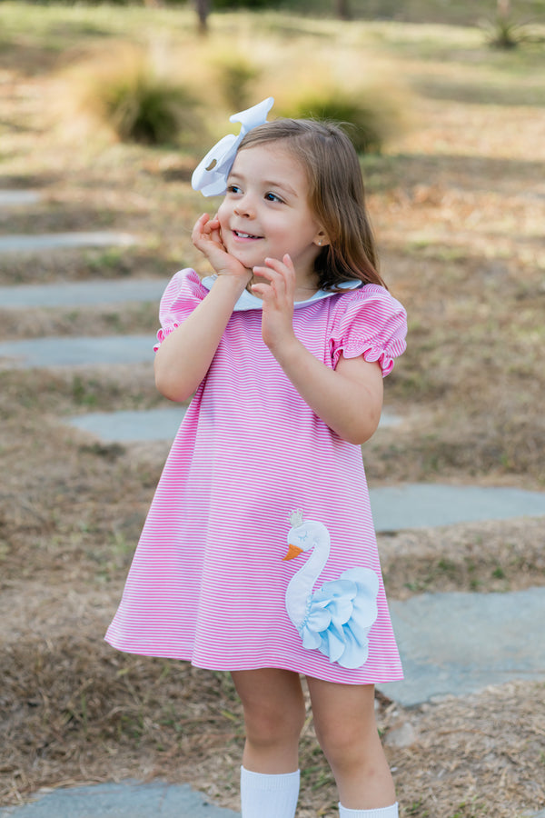 Swan Petal Collar Dress, Alpharetta Bitty Knit