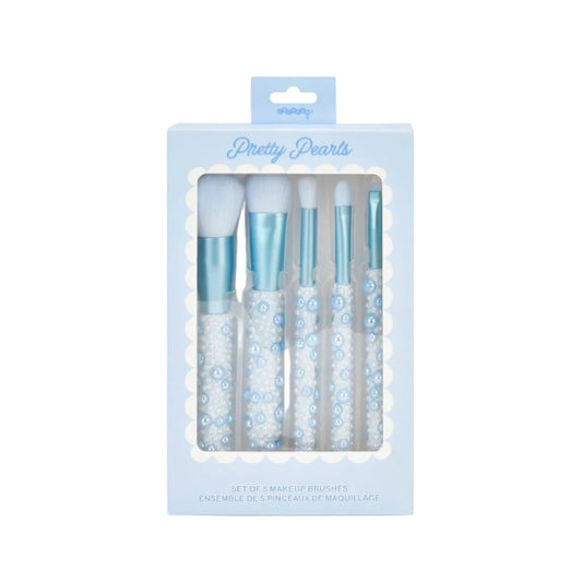 Blue Pearl 5 piece Makeup Brush Set