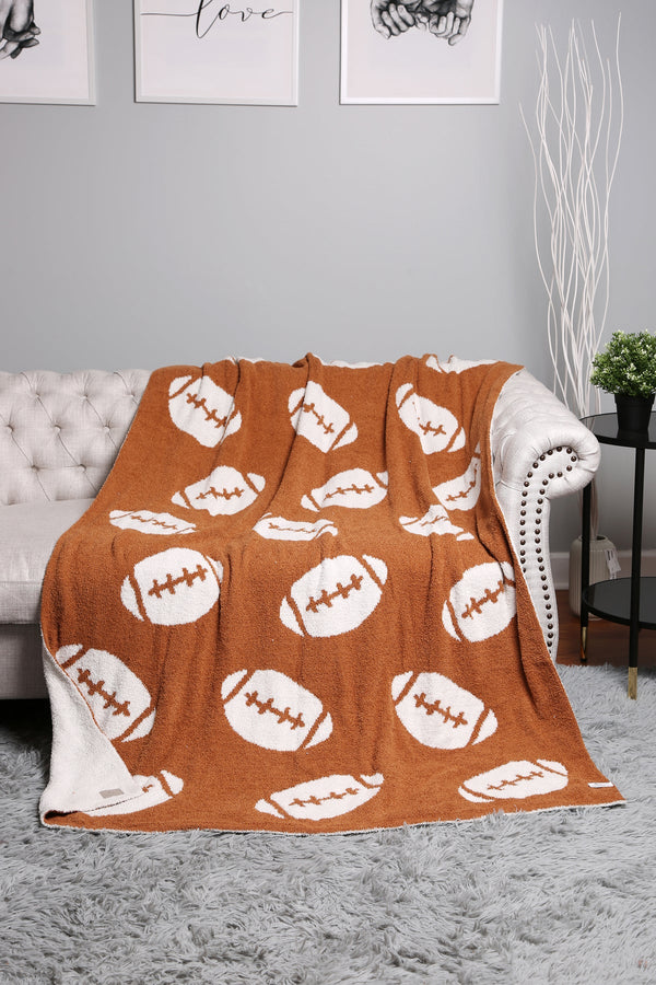 Football Print Blanket