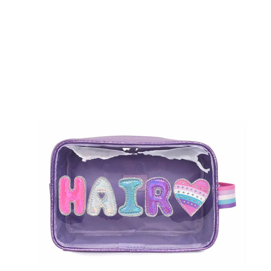 'hair' Purple Peekaboo Pouch