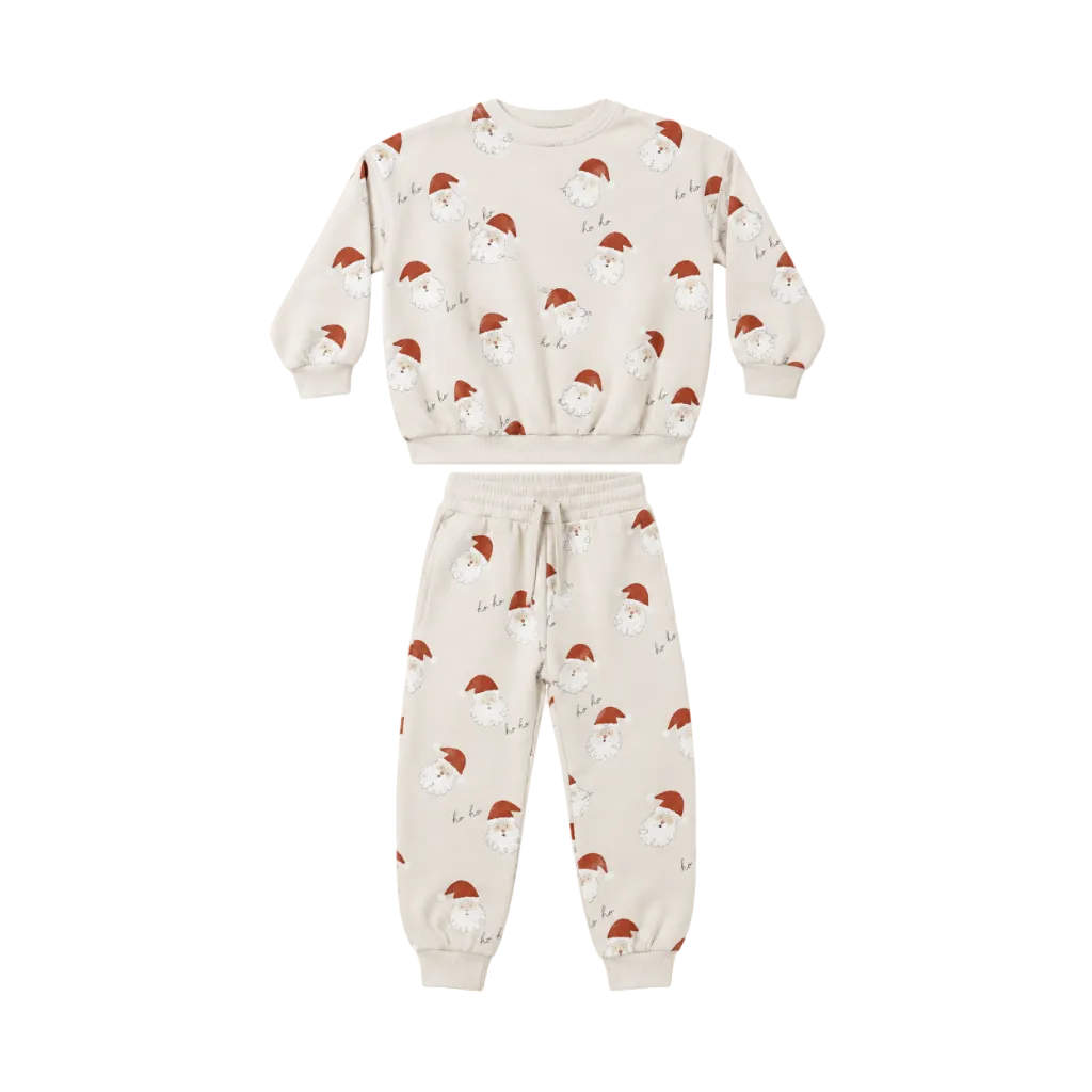 Relaxed Sweatshirt and Sweatpant- Santa