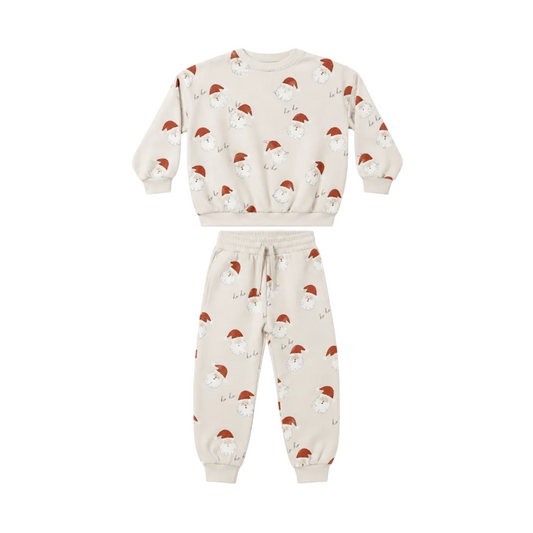 Relaxed Sweatshirt and Sweatpant- Santa